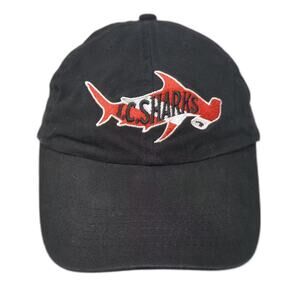 Head Shots KC Caps Baseball Cap Black Red OSFM I.C. Sharks Tampa Bay Florida